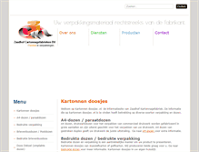 Tablet Screenshot of kartonnen-doosjes.nl
